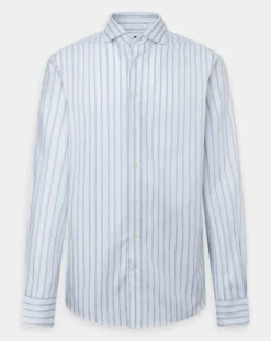 Chemise Slim Fit Smart à rayures bleu/blanc-Hackett London Online