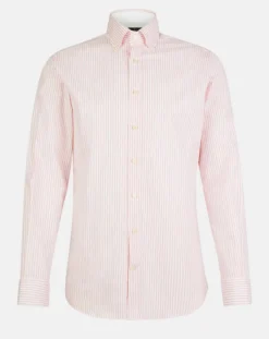 Homme Hackett London Chemises^Chemise Slim Fit Strip Bat à rayures rose