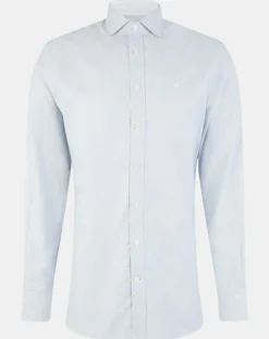 Chemise Slim Fit Texturée bleu clair-Hackett London Clearance