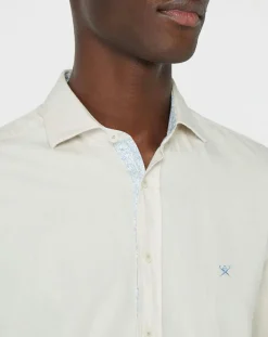 Homme Hackett London Chemises^Chemise Slim Fit Trim Twil Sport beige