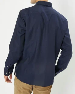 Homme Hackett London Chemises^Chemise Slim Fit unie bleu foncé