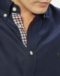 Homme Hackett London Chemises^Chemise Slim Fit unie bleu foncé