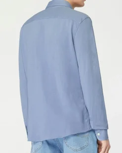 Homme Hackett London Chemises^Chemise Slim Fit Unie Piquée bleu chiné