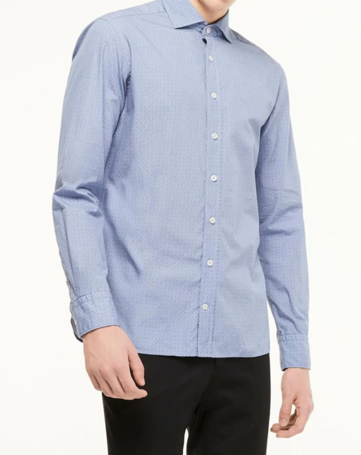 Chemise Slim Fit Valise imprimée bleue-Hackett London