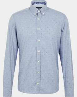 Homme Hackett London Chemises^Chemise Slim Fit Wash fil coupé bleue