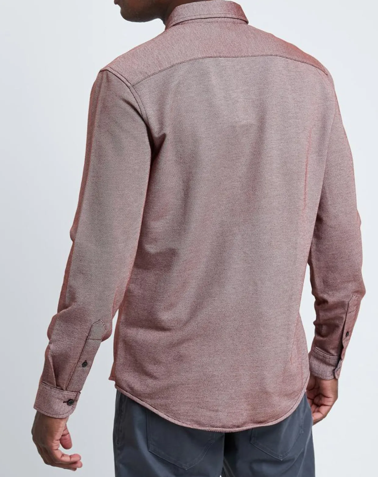 Homme Dockers Chemises^Chemise Slim Flex rayures rouge/blanc