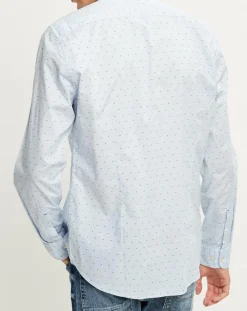 Chemise slim imprimée bleu ciel-Marc O'Polo Hot
