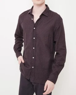 Chemise Slim Sammy à carreaux marron/noir-Hartford Online