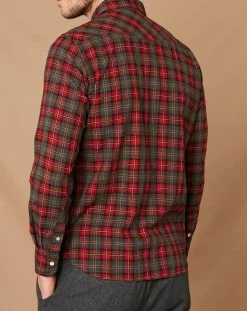 Chemise Slim Storm rouge/noir/écru/camel/gris-Hartford Outlet