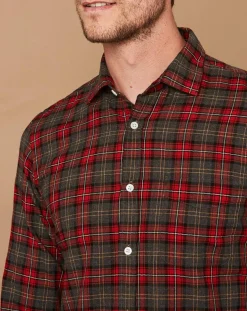 Chemise Slim Storm rouge/noir/écru/camel/gris-Hartford Outlet