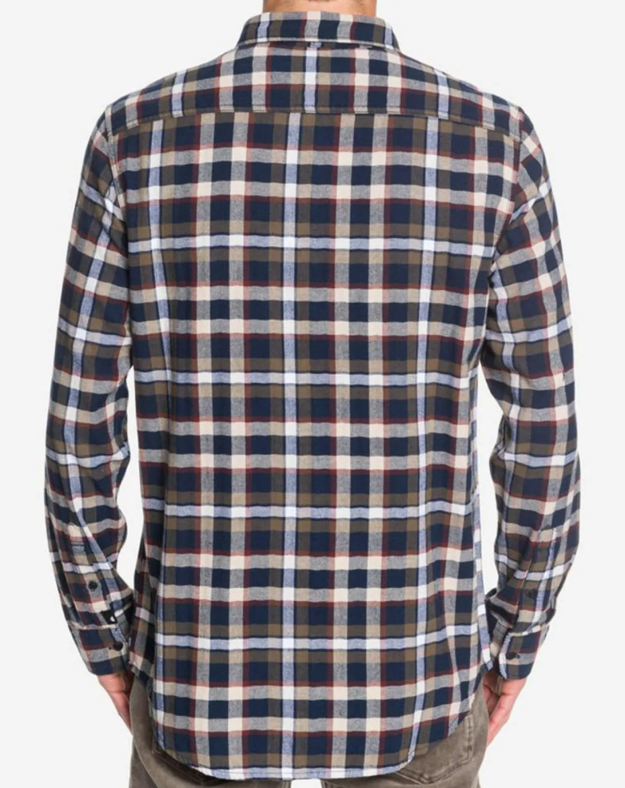 Homme Quiksilver Chemises^Chemise Snap Down à carreaux bleu marine/beige/écru