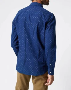 Chemise Tedworth Mid Print bleu moyen-Pepe Jeans Discount