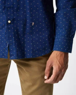 Chemise Tedworth Mid Print bleu moyen-Pepe Jeans Discount