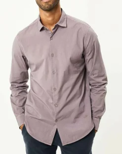 Homme Dockers Chemises^Chemise WaterLess Alpha Spread Colla parme