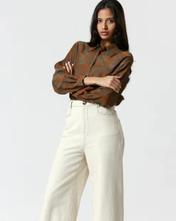 Femme The Korner Chemises^Chemise Zoé gris/marron