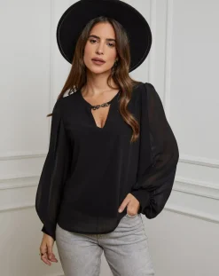 Chemisier Charlotte noir-Alice & Charlotte Discount