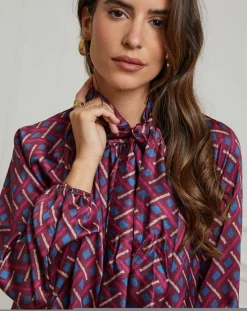 Chemisier Tycia prune-Alice & Charlotte Clearance