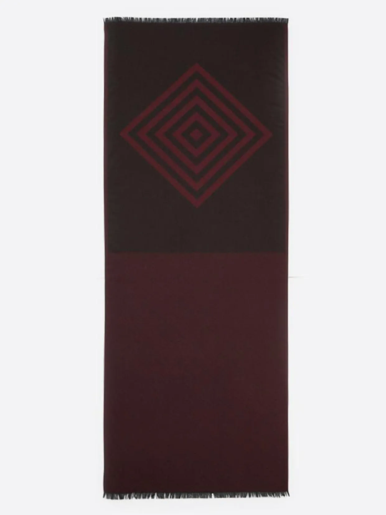 Coffret écharpe bicolore merlot - 183x72 cm-Devred New