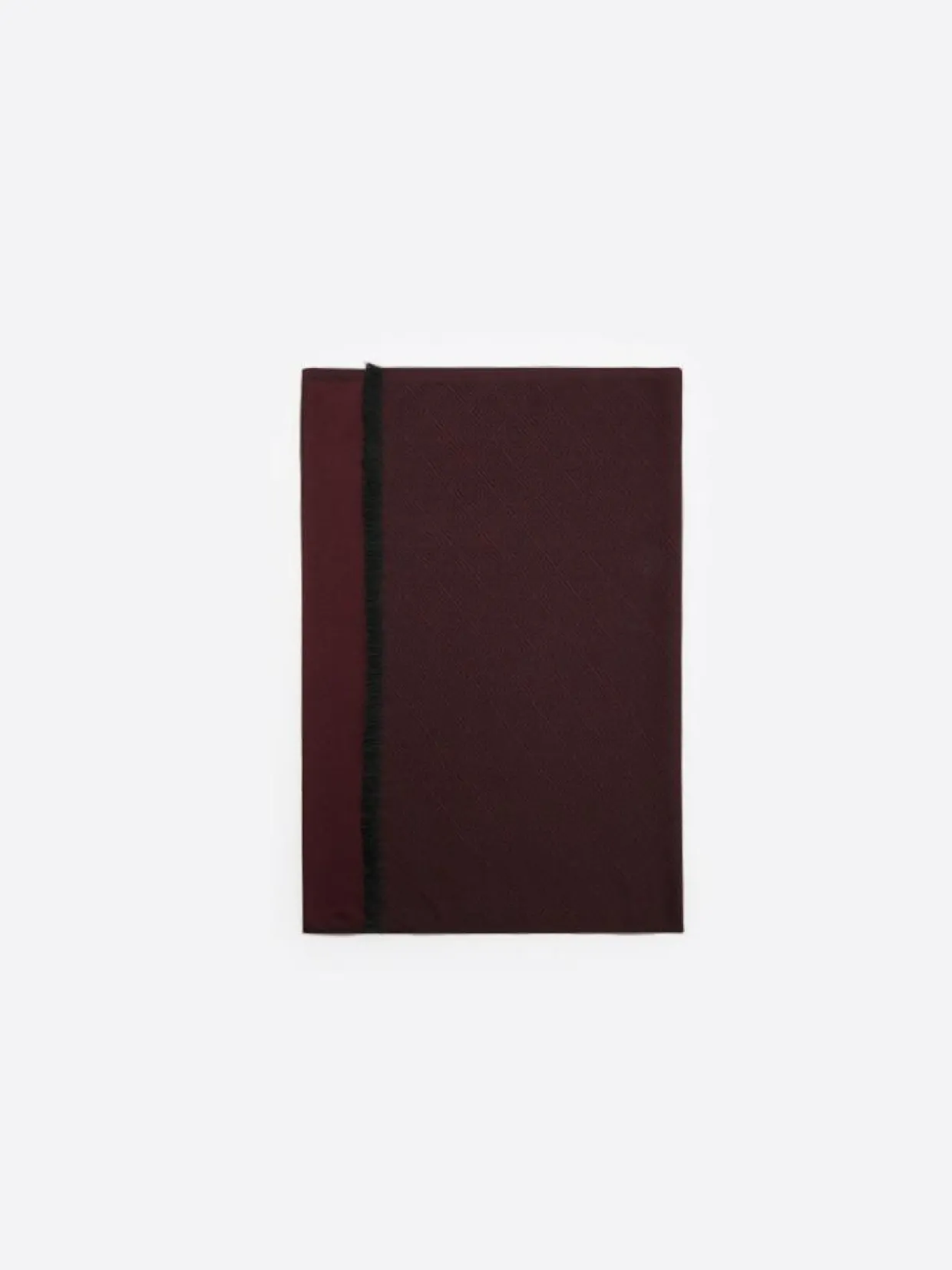 Coffret écharpe bicolore merlot - 183x72 cm-Devred New