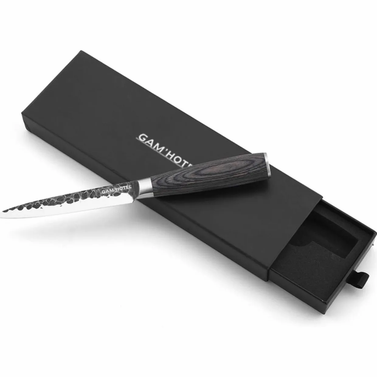 Gam'Hotel Couteaux^Coffret couteau office Rétro noir - D.23 cm