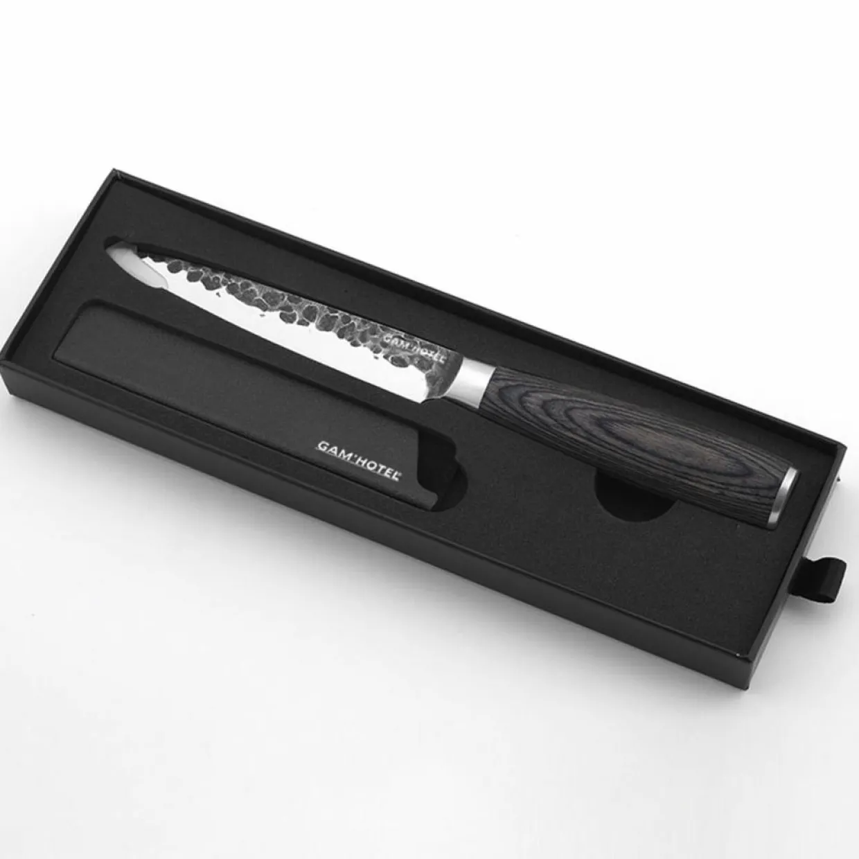 Gam'Hotel Couteaux^Coffret couteau office Rétro noir - D.23 cm