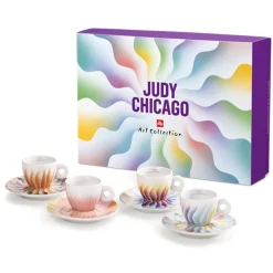 Coffret de 4 Tasses Cappucino en Porcelaine Judy Chicago - 170 ml-Illy Outlet