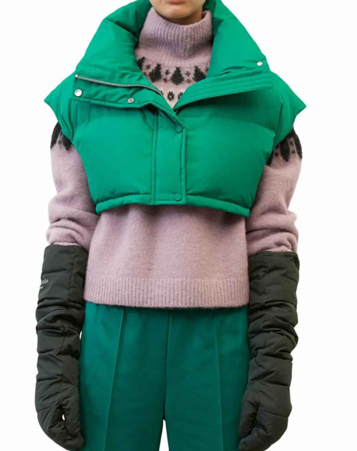 Col type doudoune vert-Marc O'Polo New