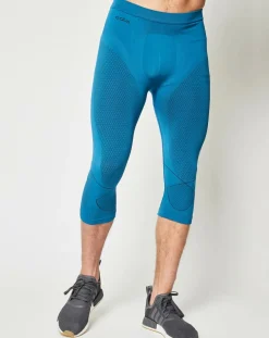 Collant 3/4 technique Evolution Warm Seamless bleu-Odlo Discount