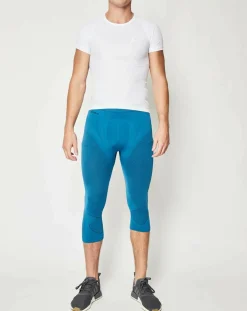 Collant 3/4 technique Evolution Warm Seamless bleu-Odlo Discount