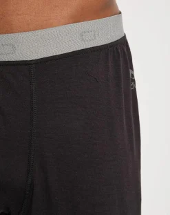 Collant 3/4 thermique 100% Laine Merino Natural noir-Odlo New