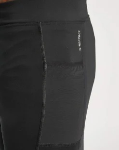 Homme Odlo Pantalons^Collant de running Zeroweight Warm noir