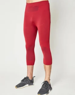 Collant technique 3/4 Evolution Warm Seamless rouge-Odlo Sale