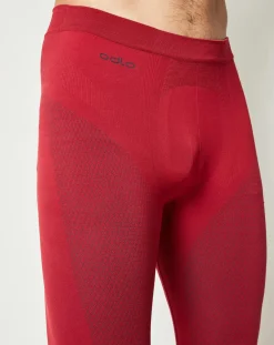 Homme Odlo Pantalons^Collant technique Evolution Warm jester rouge