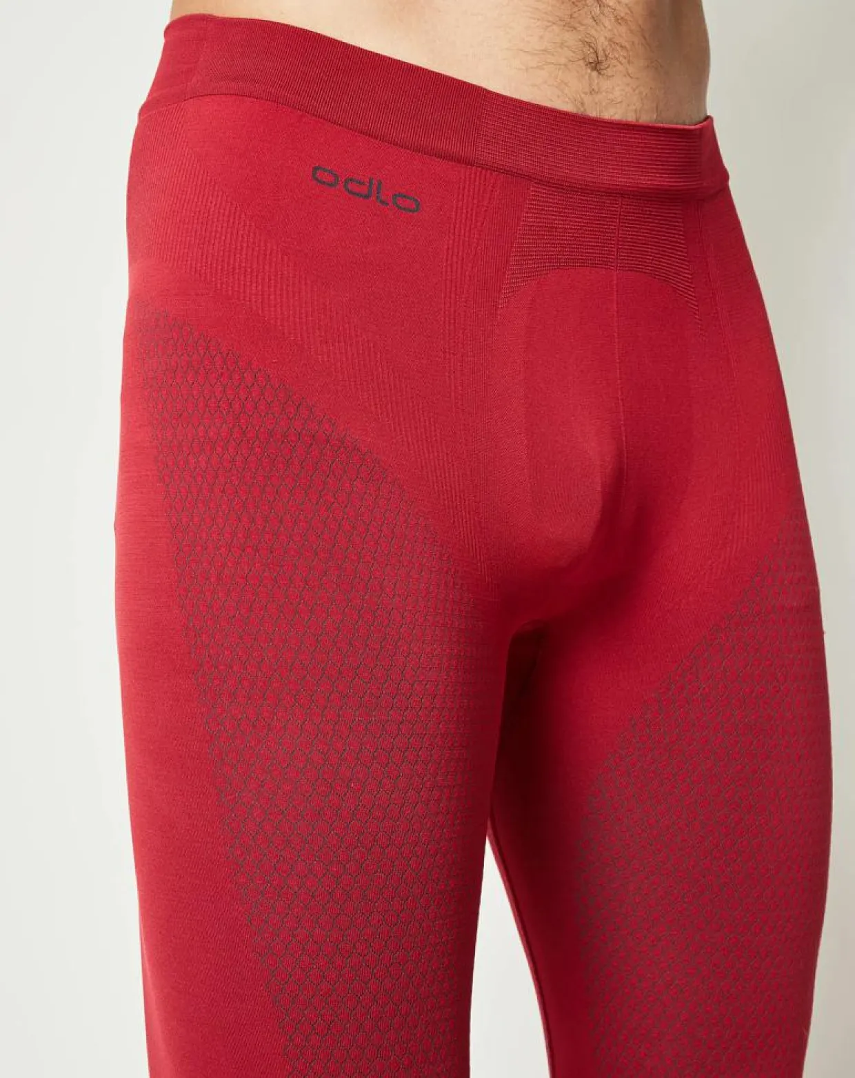 Homme Odlo Pantalons^Collant technique Evolution Warm jester rouge