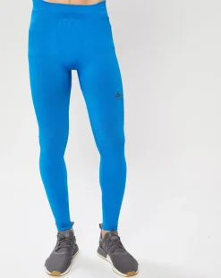 Homme Odlo Pantalons^Collant technique Performance Warm bleu