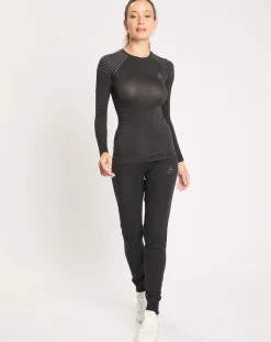 Femme Odlo Pantalons^Collants Thermique Warm noirs