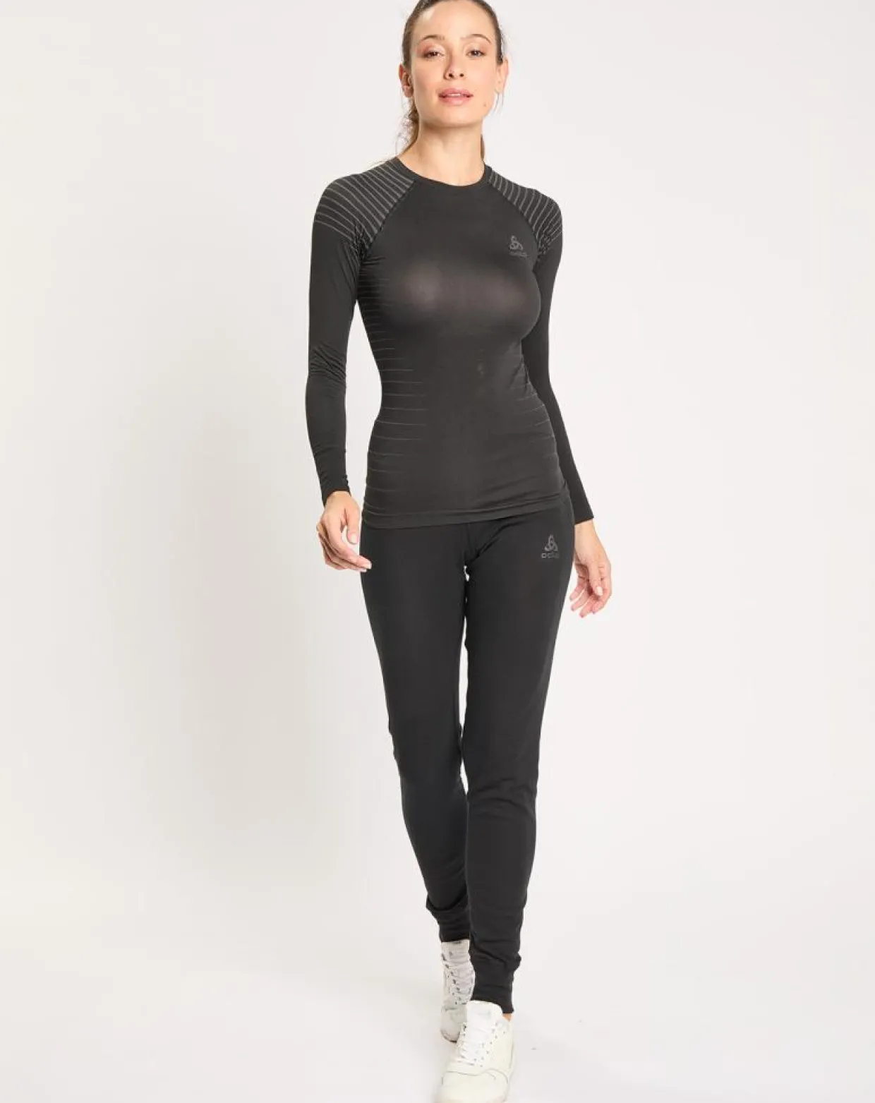 Femme Odlo Pantalons^Collants Thermique Warm noirs
