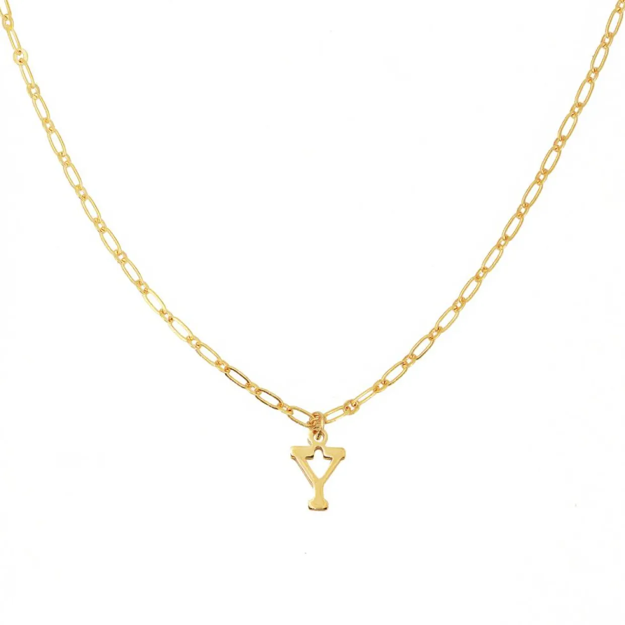 Femme Nilaï Paris Colliers^Collier Alphabet Y en Laiton doré
