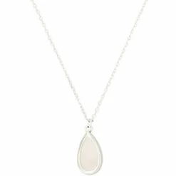 Femme Moonstone Colliers^Collier Lora Quartz rose en laiton argenté