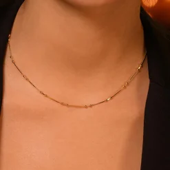 Collier Oria en Argent doré-By Rafaella Clearance