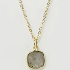 Femme Moonstone Colliers^Collier Phybie Labradorite en laiton doré