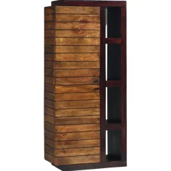 Bois & Chiffons Meubles De Rangement^Colonne bibliothèque bois bicolore marron - 89x41x195 cm