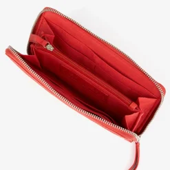 Femme Mellow Yellow Porte-Monnaie Et Portefeuilles^Compagnon en Cuir et Raphia Fypurse rouge - 19.5x11 cm