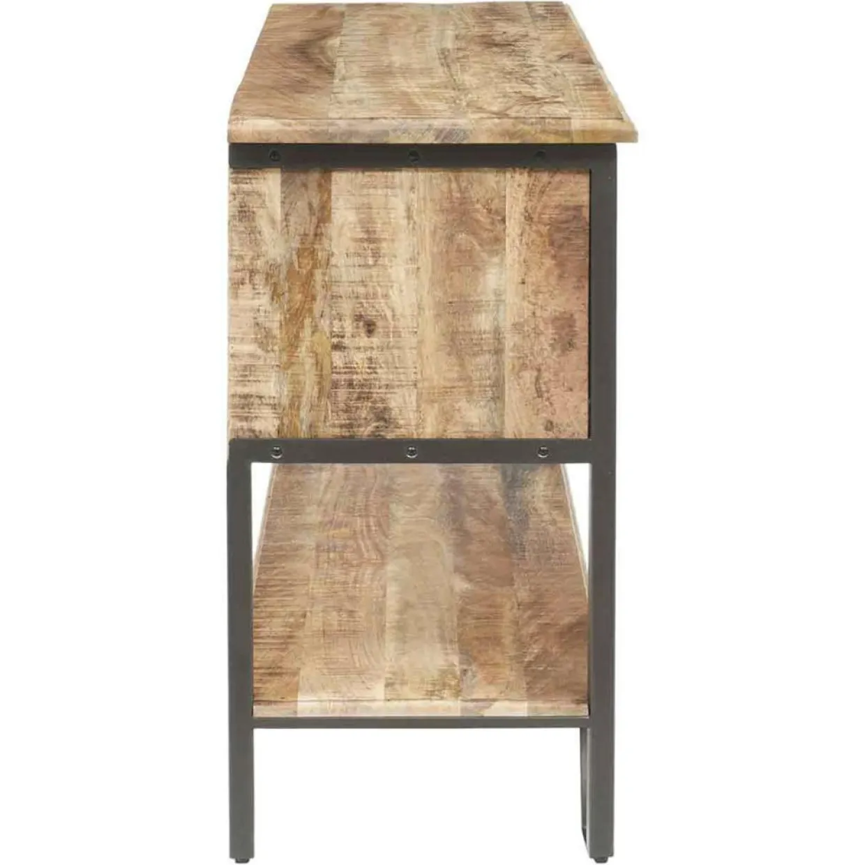 Bois & Chiffons Tables^Console 2 tiroirs manguier pondicherry marron - 130x40x75 cm