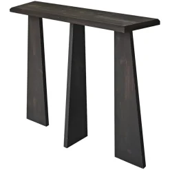 Wooden Art Meubles De Rangement^Console Cleopatra anthracite - 100x83x28 cm