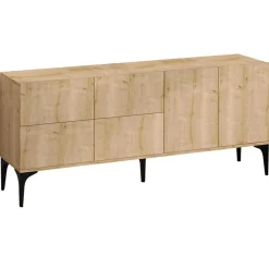Wooden Art Meubles De Rangement^Console Laika chêne saphir - 180x80x40 cm