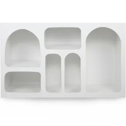 Wooden Art Meubles De Rangement^Console Liva blanche - 120x74x37 cm