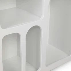 Wooden Art Meubles De Rangement^Console Liva blanche - 120x74x37 cm
