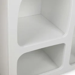 Wooden Art Meubles De Rangement^Console Liva blanche - 120x74x37 cm
