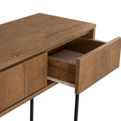 Console Mia noyer/noir - 120x90x36 cm-Wooden Art Discount
